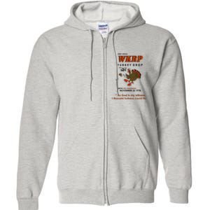 First Annual Wkrp Thanksgiving Day Turkey Drop Full Zip Hoodie