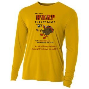 First Annual Wkrp Thanksgiving Day Turkey Drop Cooling Performance Long Sleeve Crew