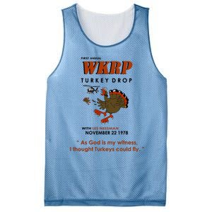 First Annual Wkrp Thanksgiving Day Turkey Drop Mesh Reversible Basketball Jersey Tank