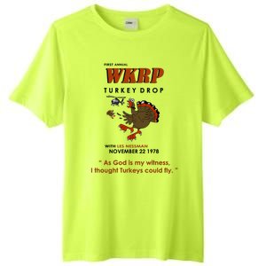 First Annual Wkrp Thanksgiving Day Turkey Drop Tall Fusion ChromaSoft Performance T-Shirt