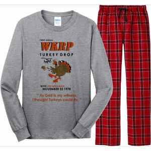 First Annual Wkrp Thanksgiving Day Turkey Drop Long Sleeve Pajama Set