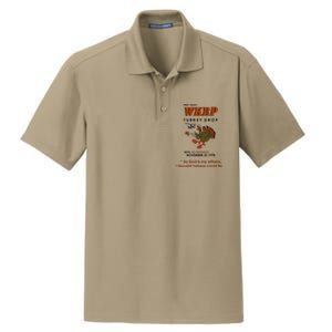 First Annual Wkrp Thanksgiving Day Turkey Drop Dry Zone Grid Polo