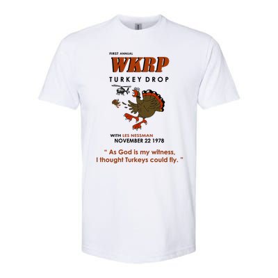 First Annual Wkrp Thanksgiving Day Turkey Drop Softstyle® CVC T-Shirt