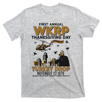 First Annual Wkrp Thanksgiving Day Turkey Drop T-Shirt