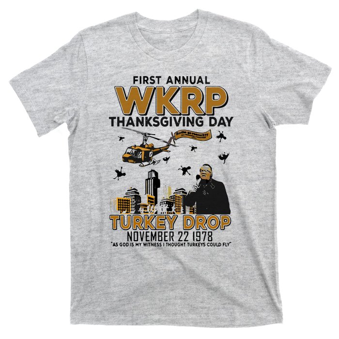 First Annual Wkrp Thanksgiving Day Turkey Drop T-Shirt