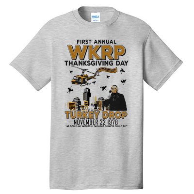 First Annual Wkrp Thanksgiving Day Turkey Drop Tall T-Shirt