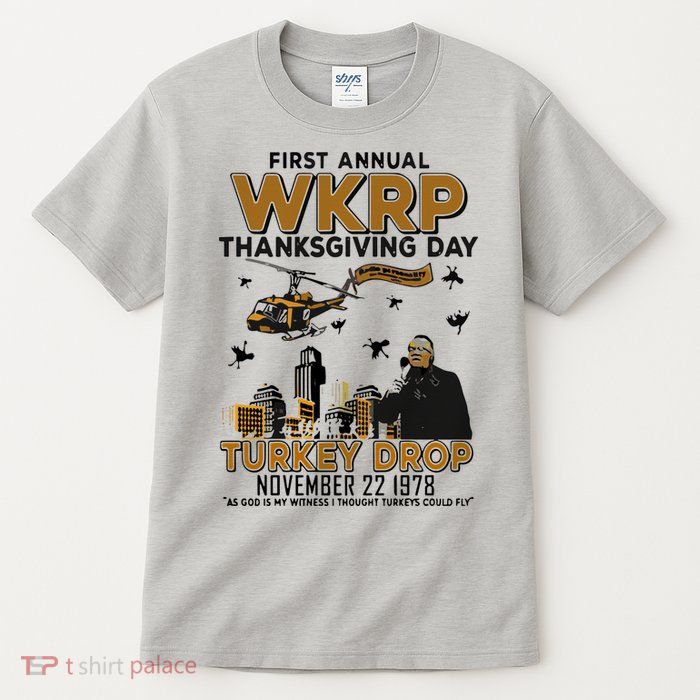 First Annual Wkrp Thanksgiving Day Turkey Drop Tall T-Shirt