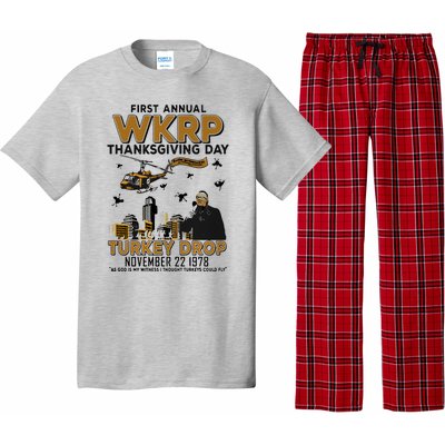 First Annual Wkrp Thanksgiving Day Turkey Drop Pajama Set