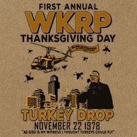 First Annual Wkrp Thanksgiving Day Turkey Drop Cotton Canvas Backpack
