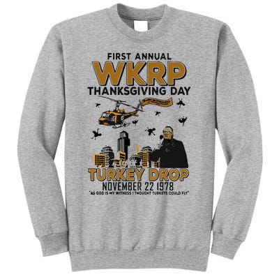 First Annual Wkrp Thanksgiving Day Turkey Drop Sweatshirt