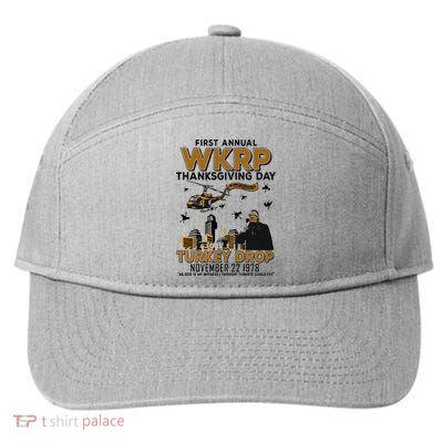 First Annual Wkrp Thanksgiving Day Turkey Drop 7-Panel Snapback Hat