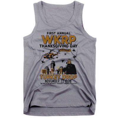 First Annual Wkrp Thanksgiving Day Turkey Drop Tank Top