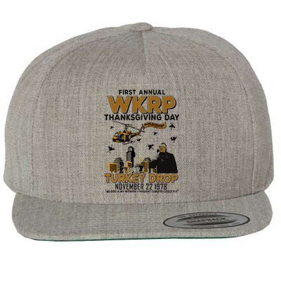 First Annual Wkrp Thanksgiving Day Turkey Drop Wool Snapback Cap