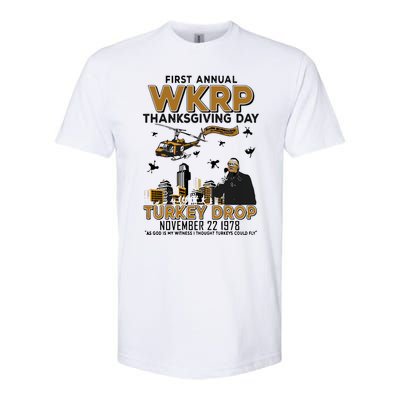 First Annual Wkrp Thanksgiving Day Turkey Drop Softstyle® CVC T-Shirt