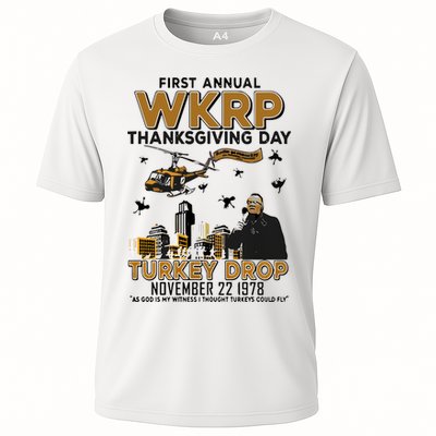 First Annual Wkrp Thanksgiving Day Turkey Drop Performance Shirt