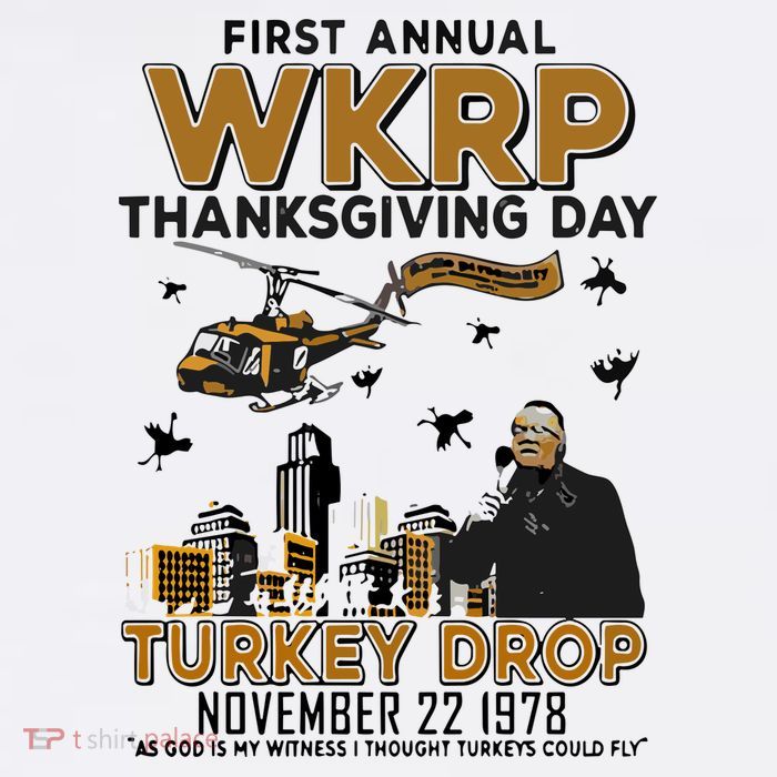 First Annual Wkrp Thanksgiving Day Turkey Drop Sustainable Bucket Hat