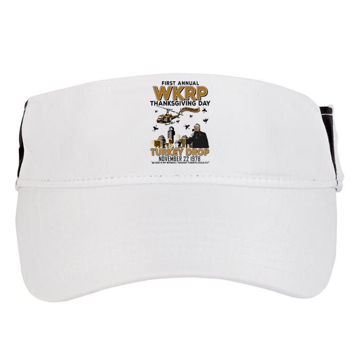 First Annual Wkrp Thanksgiving Day Turkey Drop Adult Drive Performance Visor