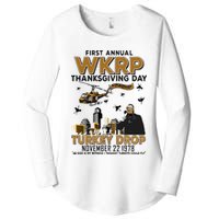 First Annual Wkrp Thanksgiving Day Turkey Drop Women's Perfect Tri Tunic Long Sleeve Shirt