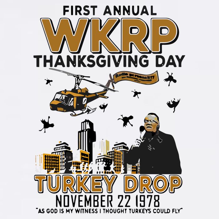First Annual Wkrp Thanksgiving Day Turkey Drop Women's Perfect Tri Tunic Long Sleeve Shirt