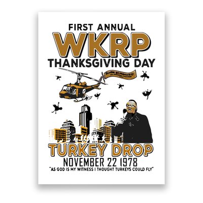 First Annual Wkrp Thanksgiving Day Turkey Drop Poster