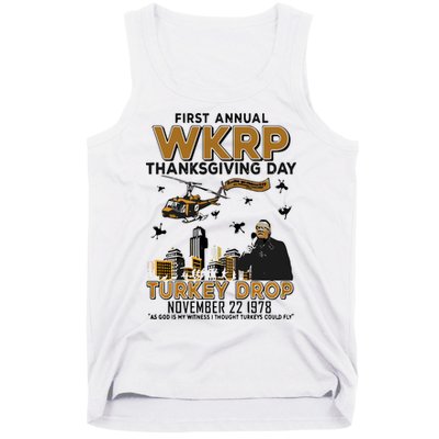 First Annual Wkrp Thanksgiving Day Turkey Drop Tank Top