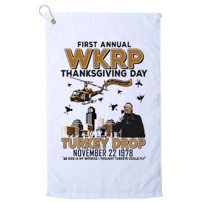First Annual Wkrp Thanksgiving Day Turkey Drop Golf Towel