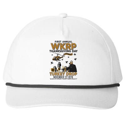 First Annual Wkrp Thanksgiving Day Turkey Drop Snapback Five-Panel Rope Hat