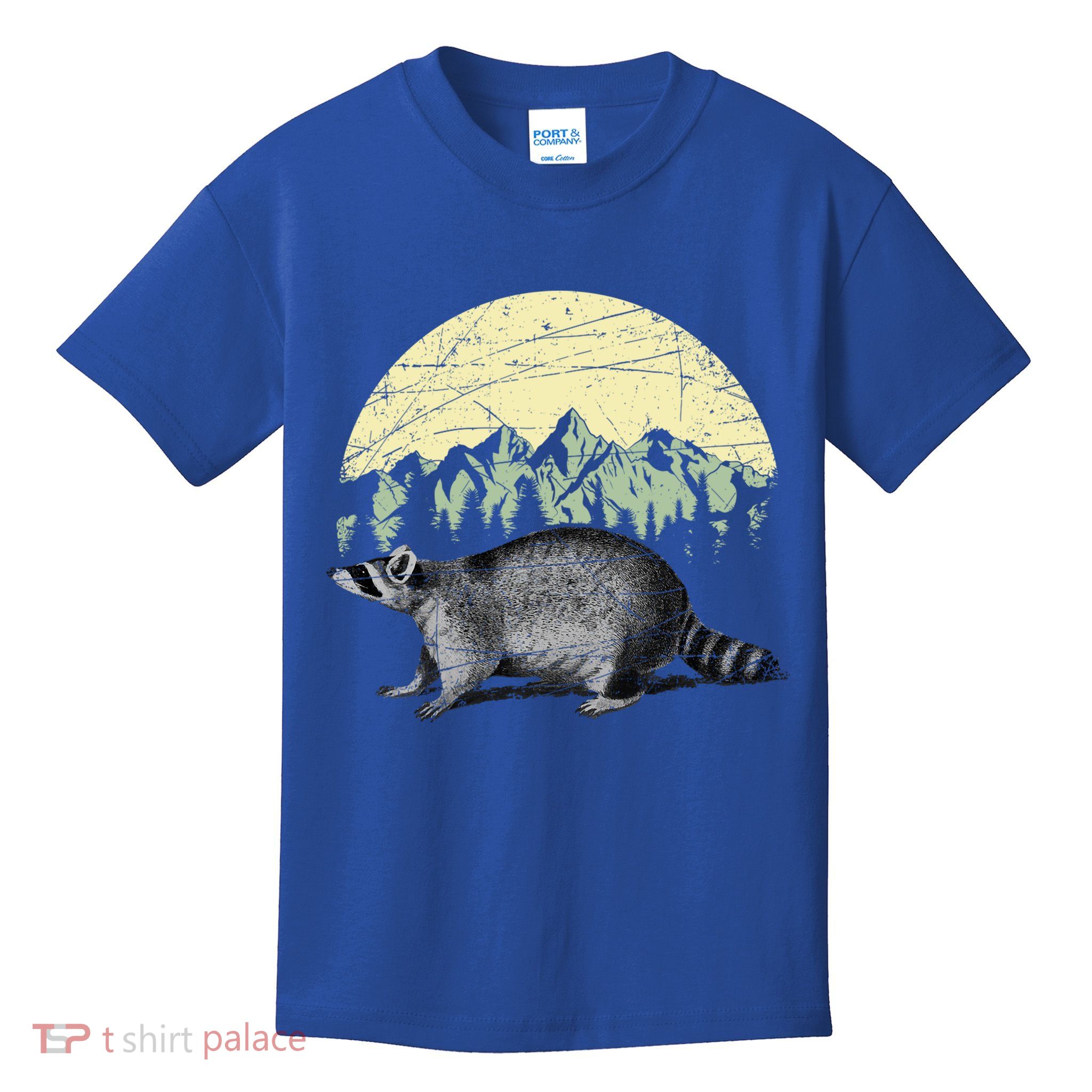 Forest Animal Wildlife Racoon Cool Graphic Kids T-Shirt
