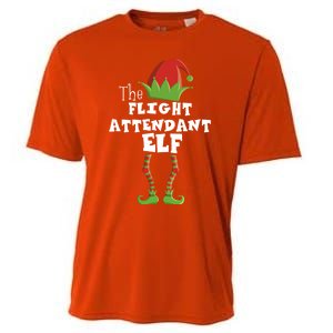 Flight Attendant Xmas Pajama Gift Cooling Performance Crew T-Shirt