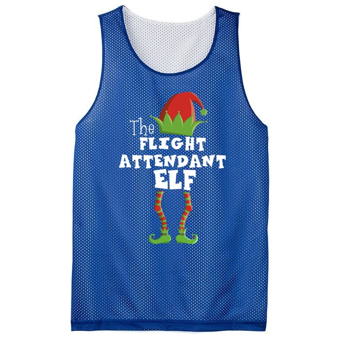 Flight Attendant Xmas Pajama Gift Mesh Reversible Basketball Jersey Tank