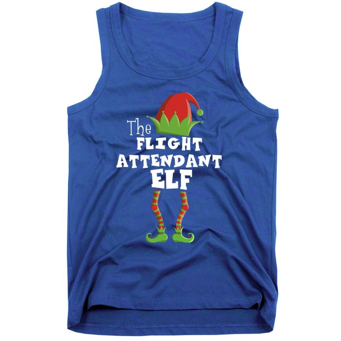 Flight Attendant Xmas Pajama Gift Tank Top