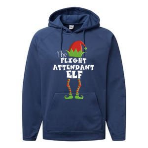 Flight Attendant Xmas Pajama Gift Performance Fleece Hoodie