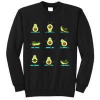 Funny Avocado Yoga Fitness Funny Exercising Gym Avocado Tall Sweatshirt