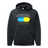 Funny Ask Your Doctor About Extra Strength Growacet Performance Fleece Hoodie