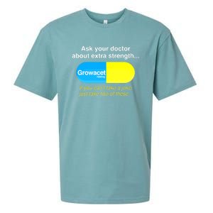 Funny Ask Your Doctor About Extra Strength Growacet Sueded Cloud Jersey T-Shirt