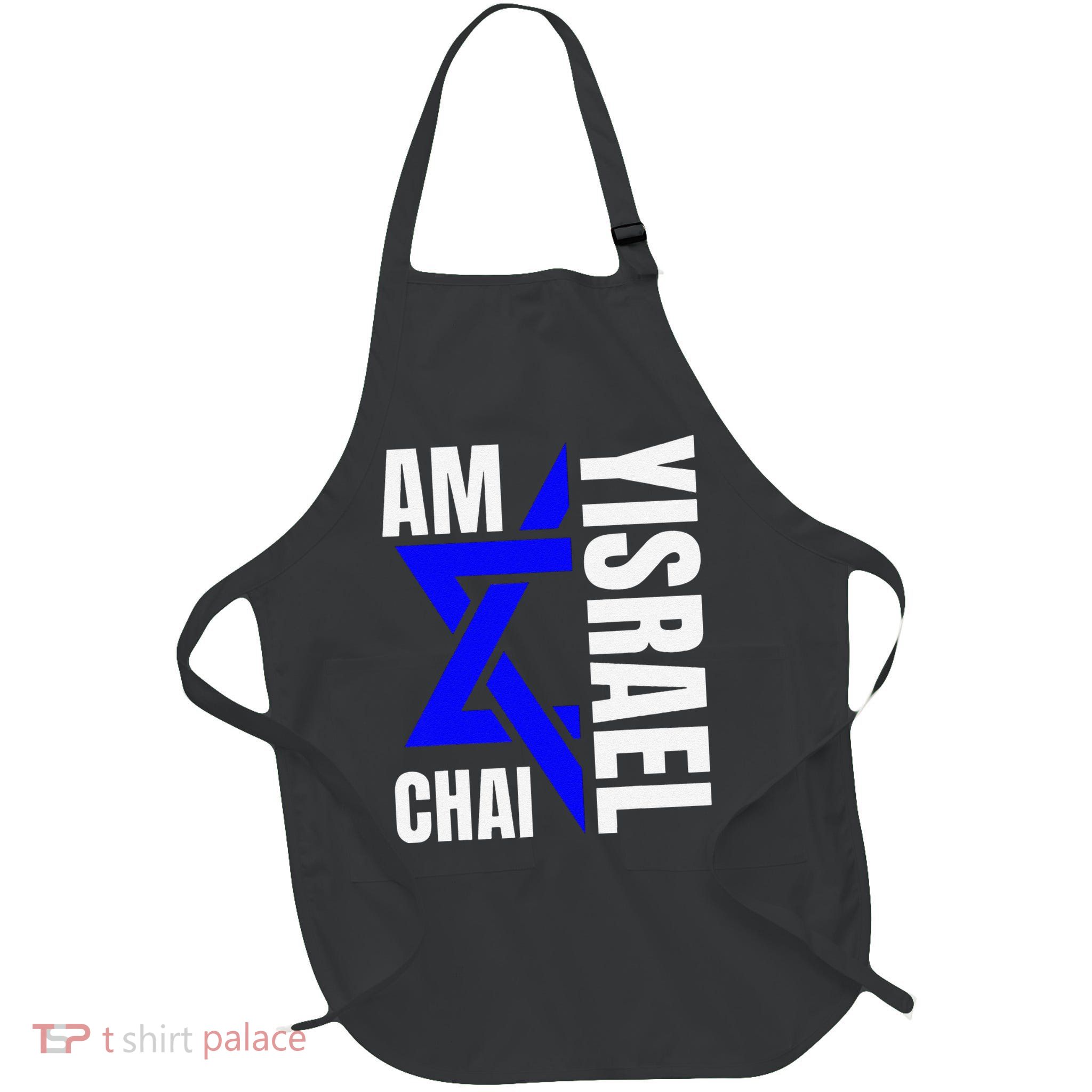 Funny Am Yisrael Chai Israel Star Of David Apron