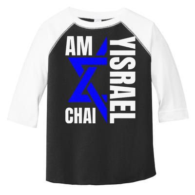 Funny Am Yisrael Chai Israel Star Of David Toddler Fine Jersey T-Shirt