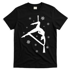 Fly Aerial Yoga Aerial Silks Hammock Winter Christmas Snow T-Shirt