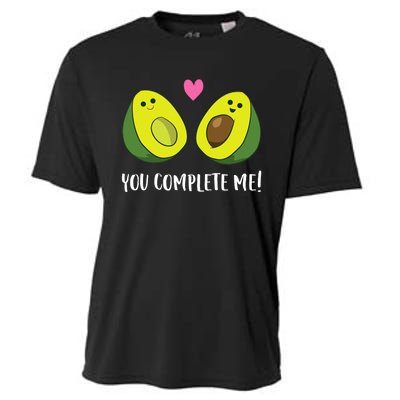 Funny Avocado You Complete Me Cute Avocado Cooling Performance Crew T-Shirt