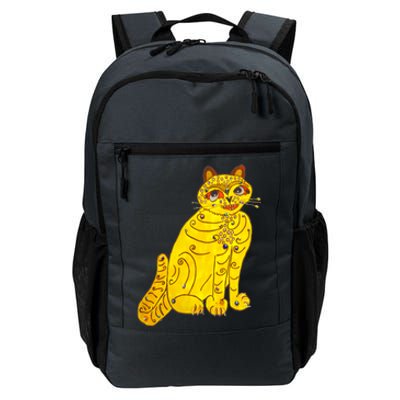 Funny Abba Yellow Cat Daily Commute Backpack