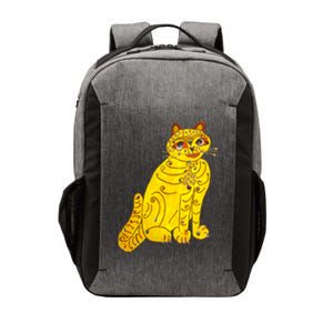 Funny Abba Yellow Cat Vector Backpack