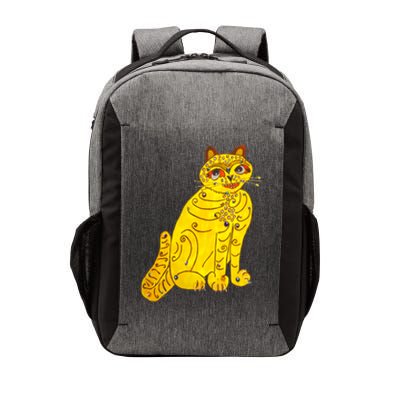 Funny Abba Yellow Cat Vector Backpack