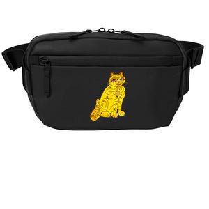 Funny Abba Yellow Cat Crossbody Pack