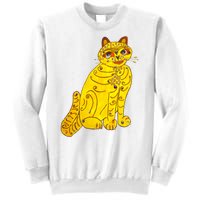 Funny Abba Yellow Cat Sweatshirt