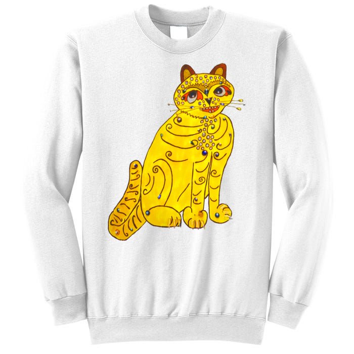 Funny Abba Yellow Cat Sweatshirt