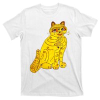 Funny Abba Yellow Cat T-Shirt