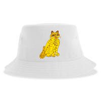 Funny Abba Yellow Cat Sustainable Bucket Hat