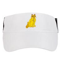 Funny Abba Yellow Cat Adult Drive Performance Visor