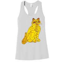 Funny Abba Yellow Cat Women's Racerback Tank