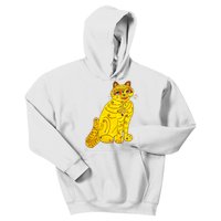 Funny Abba Yellow Cat Kids Hoodie